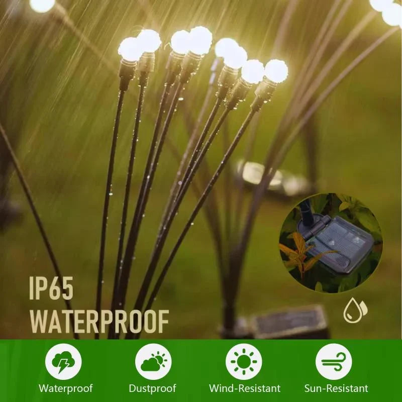 Solar Firefly Garden Lights, 2 Pack