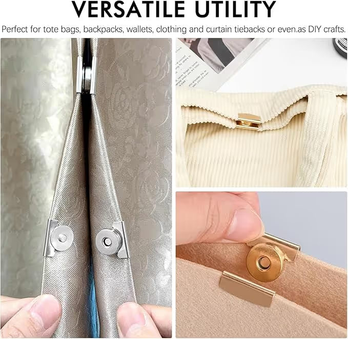 Seamless Magnetic Buckle Clasp for Bags, Clothing and DIY Crafts