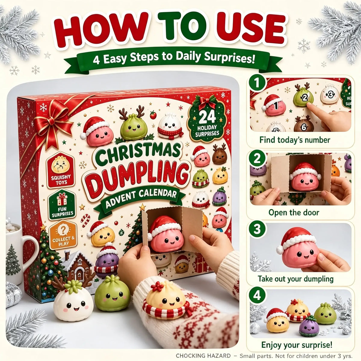 Christmas Squishy Advent Calendar 2026 Countdown Calendar