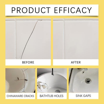 Quick-Drying Tile Repair Glue - Complete Tool Kit for DIY – Fix Cracks Permanently in Minutes!