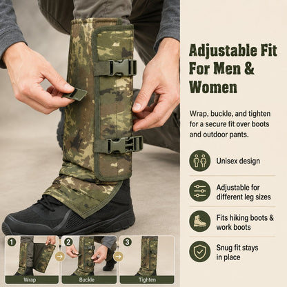 Snake-Resistant Outdoor Leg Gaiters