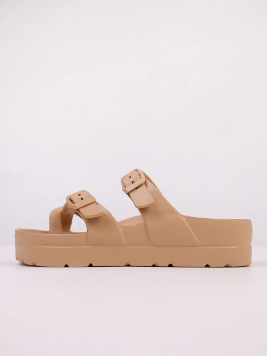 Women's EVA Slides – Open Toe, Chunky Sole, Slip-On