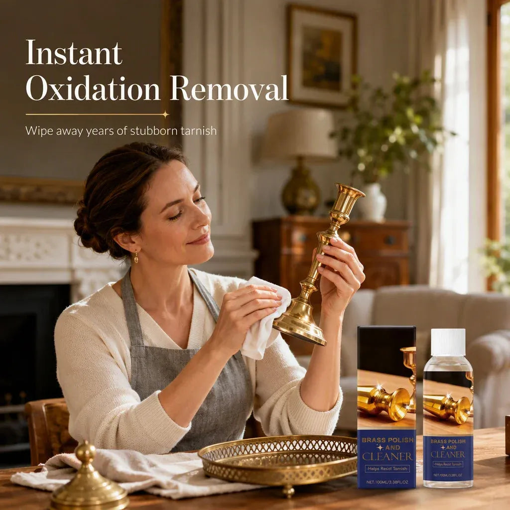 TARNISHED BRASS? FIX IT FAST! Polish & Cleaner – Removes Oxidation, Restores Shine, Gentle on Surfaces – Easy Application!
