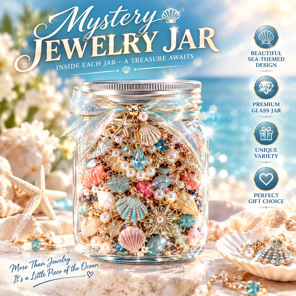 Last Day 49% OFF Mystery Jewelry Jar – Curated Sparkle Collection for a Beautiful Surprise