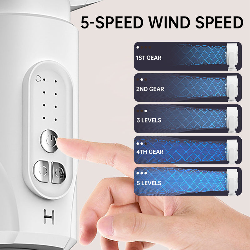 Adjustable Height Stand Fan with Remote Control & Timer