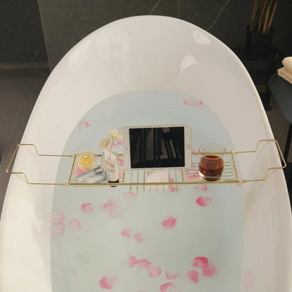 Adjustable Bathtub Caddy Stainless Steel