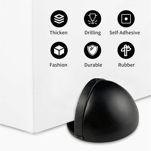 HOT SALEHidden Stainless Steel Rubber Dual-use Door Stopper Door Holders