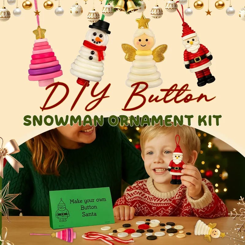 Buy 1 Get 1 Free DIY Button Ornament Kits