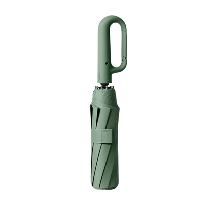 Automatic Folding Windproof Umbrella with Clip Handle
