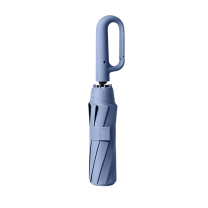 Automatic Folding Windproof Umbrella with Clip Handle
