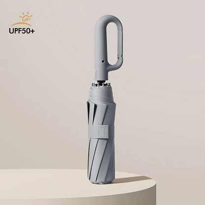 Automatic Folding Windproof Umbrella with Clip Handle