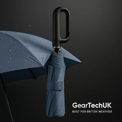 Automatic Folding Windproof Umbrella with Clip Handle