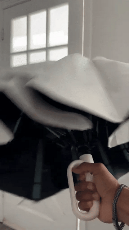 Automatic Folding Windproof Umbrella with Clip Handle