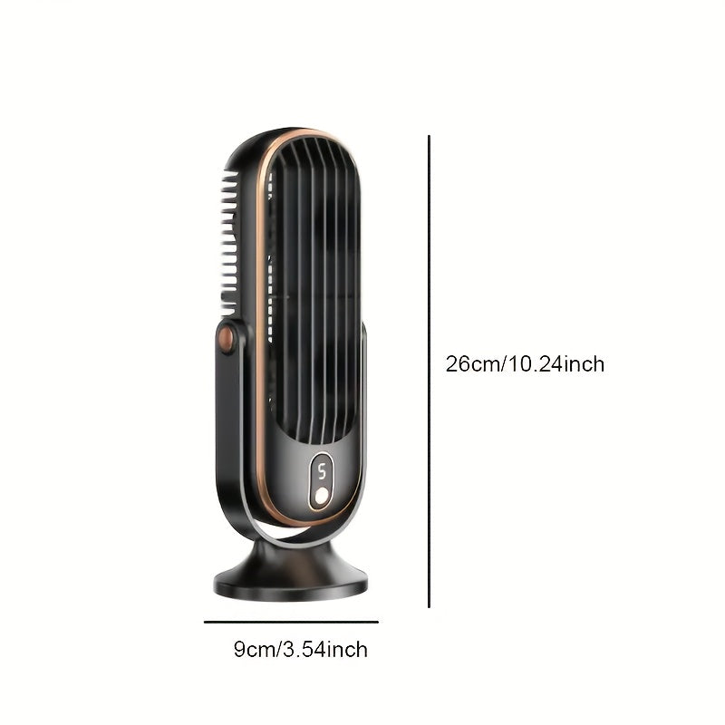 AeroLux Elite Personal Fan | Dual Motor, USB Rechargeable, Quiet & 720°