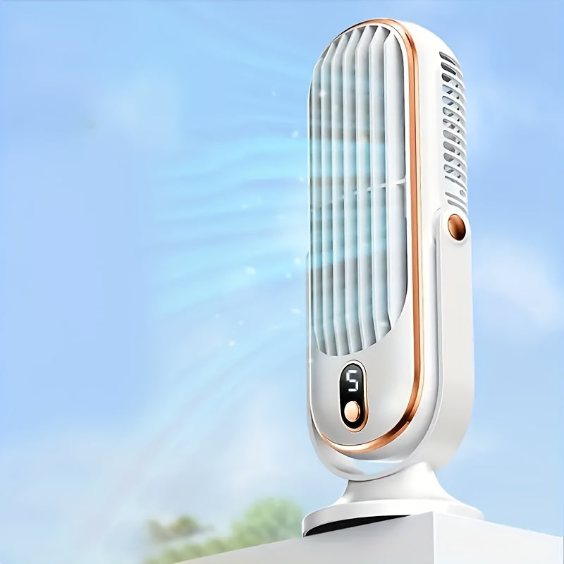 AeroLux Elite Personal Fan | Dual Motor, USB Rechargeable, Quiet & 720°