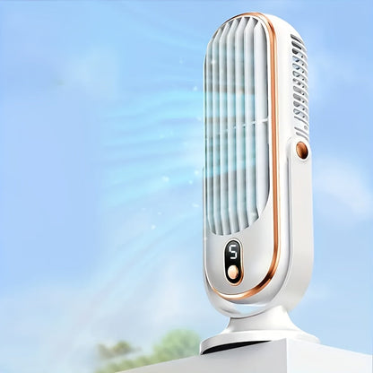 AeroLux Elite Personal Fan | Dual Motor, USB Rechargeable, Quiet & 720°