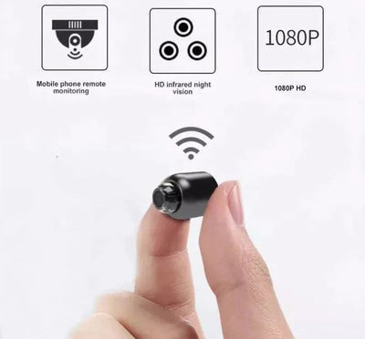 Compact 1080P WiFi Security Camera with Night Vision & Clear Audio