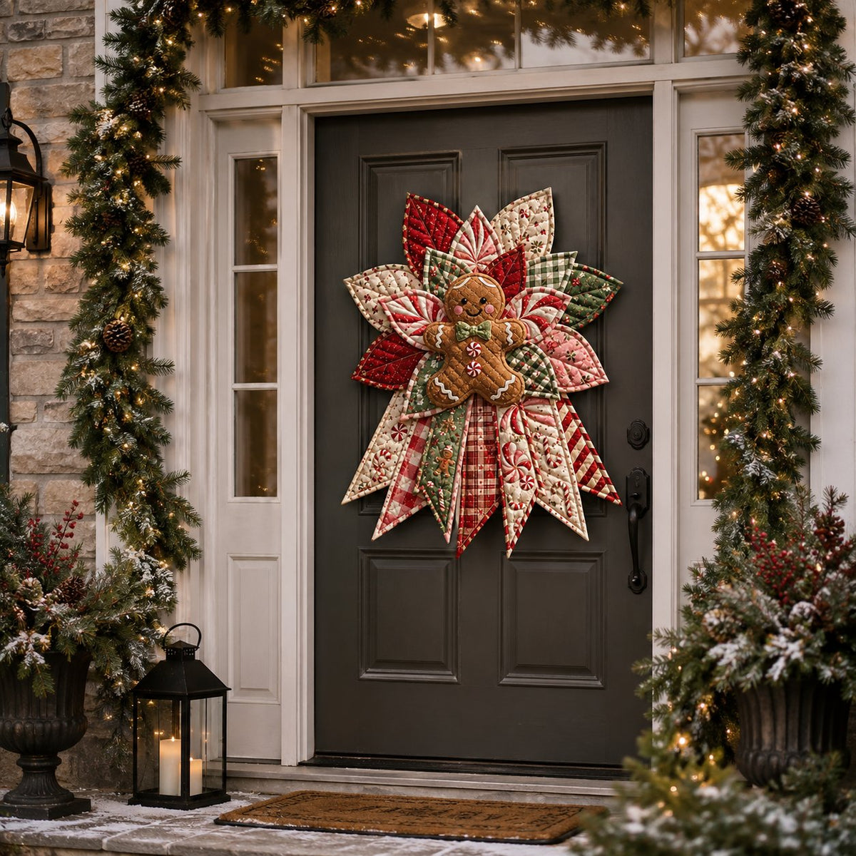 Beginner-Friendly Oversized Christmas Character Quilted Door Hanger Sewing Kit | Complete Kit with All Tools & Step-by-Step Guide Included