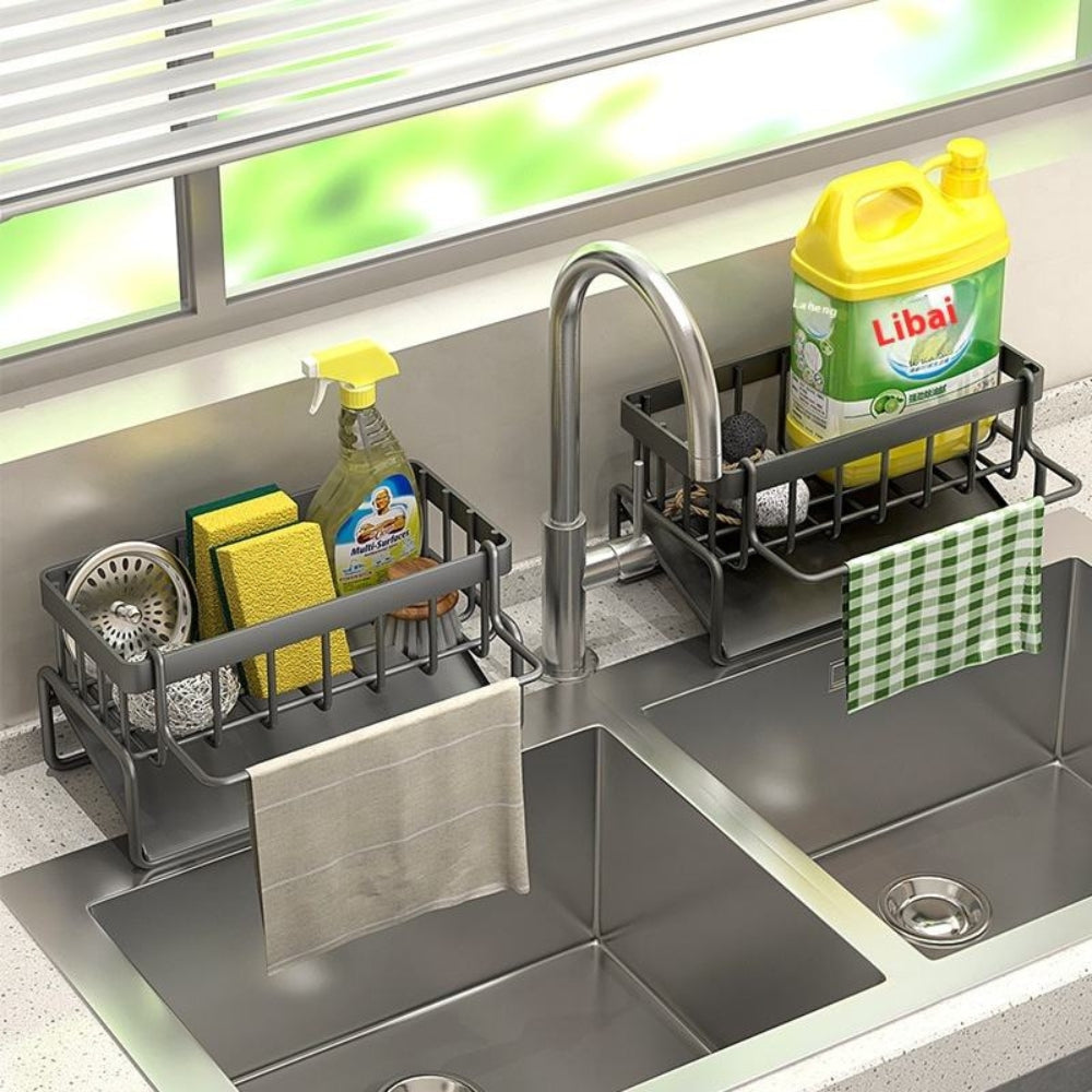 Multipurpose Sink Caddy for Sponges and Soaps