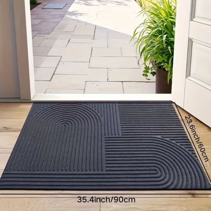AQUARAY | Wave Pattern Entry Mat - Washable & Absorbent