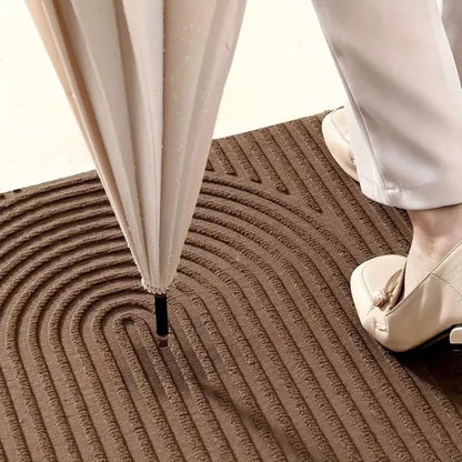 AQUARAY | Wave Pattern Entry Mat - Washable & Absorbent
