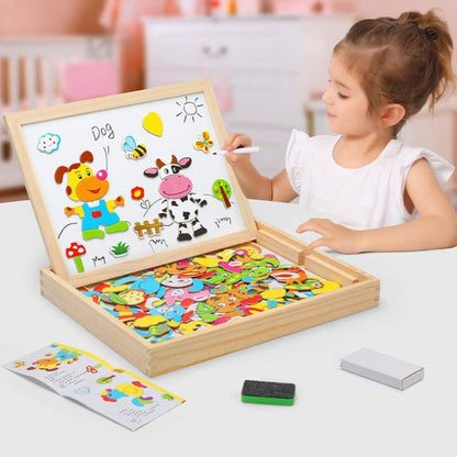 ARTIBLOX – 2-in-1 Wooden Kids' Drawing & Activity Board