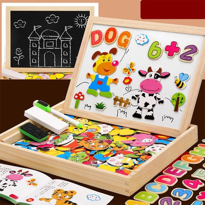 ARTIBLOX – 2-in-1 Wooden Kids' Drawing & Activity Board
