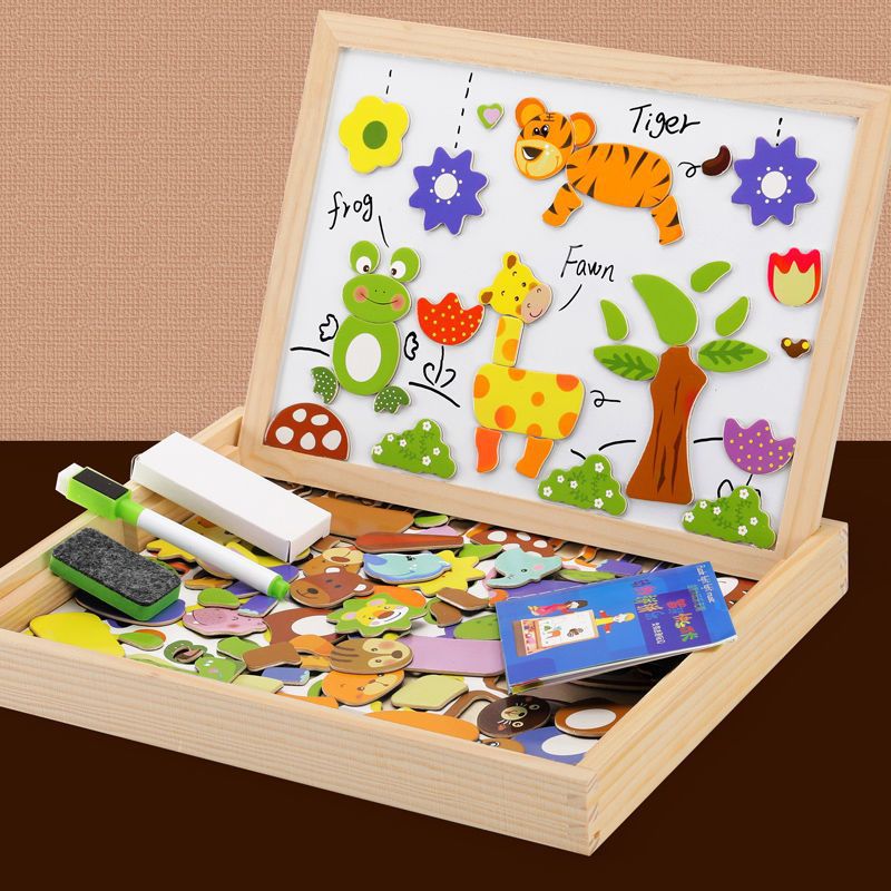 ARTIBLOX – 2-in-1 Wooden Kids' Drawing & Activity Board