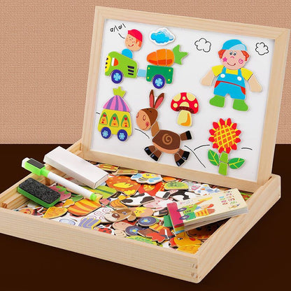 ARTIBLOX – 2-in-1 Wooden Kids' Drawing & Activity Board