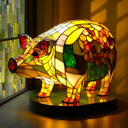 Artistic Glass Lamp with Unique Animal Designs for Stylish Decor