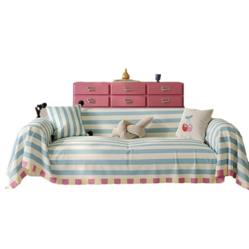 Pastel Stripe Sofa Cover