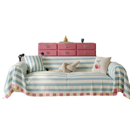 Pastel Stripe Sofa Cover