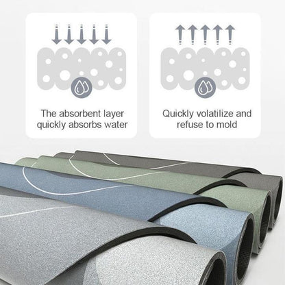 Aurea Quick Dry Bath Mat Plush Absorbent Luxury Rug
