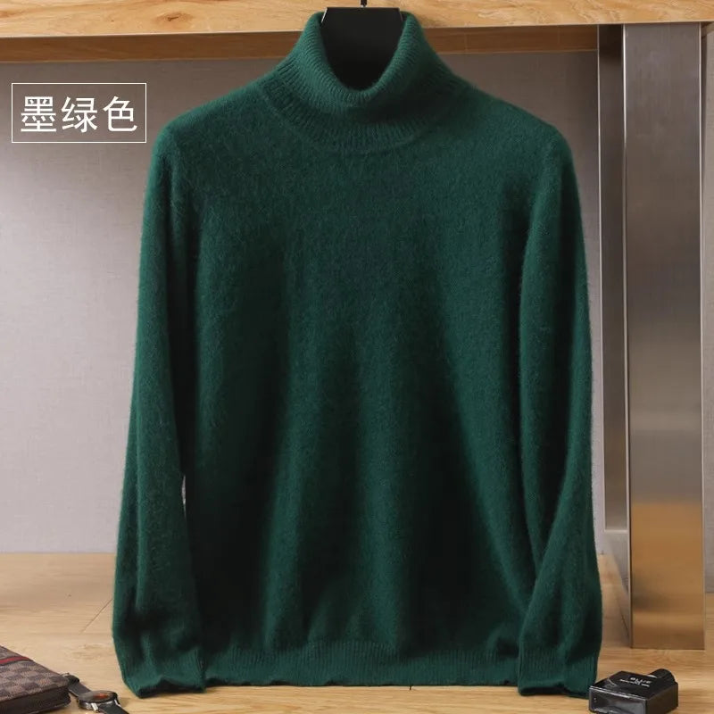 Aureo Japanese-Knit Cashmere Sweater for Men 100% Cashmere