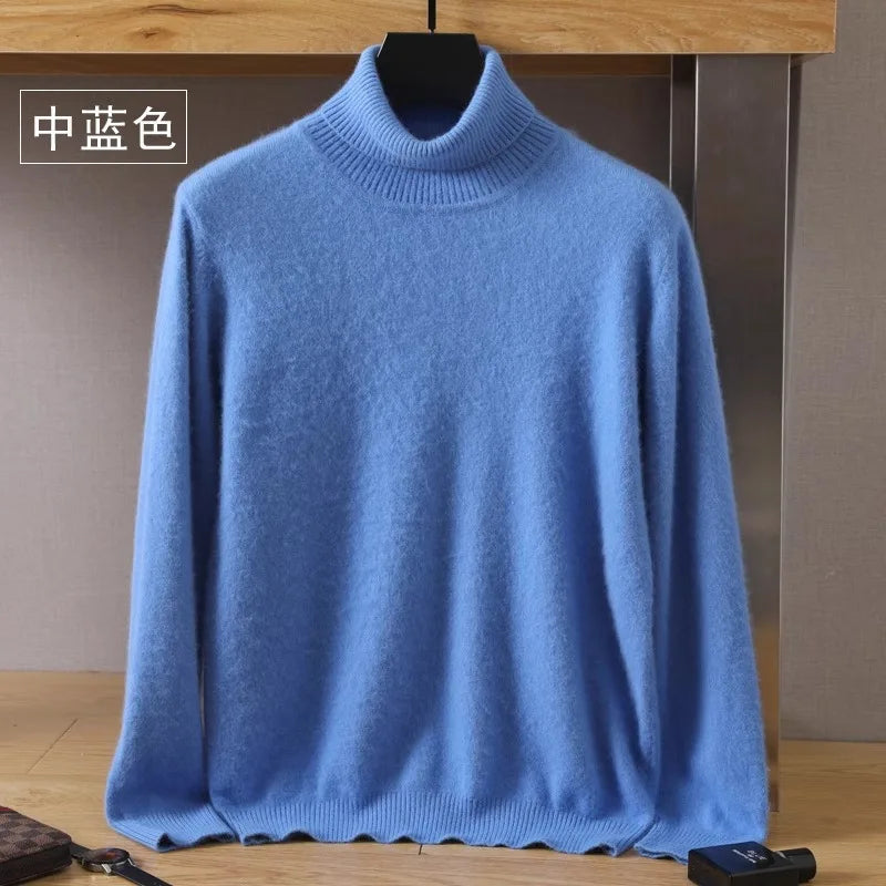 Aureo Japanese-Knit Cashmere Sweater for Men 100% Cashmere