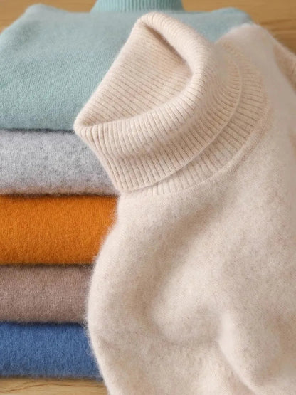 Aureo Japanese-Knit Cashmere Sweater for Men 100% Cashmere