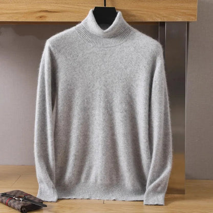 Aureo Japanese-Knit Cashmere Sweater for Men 100% Cashmere
