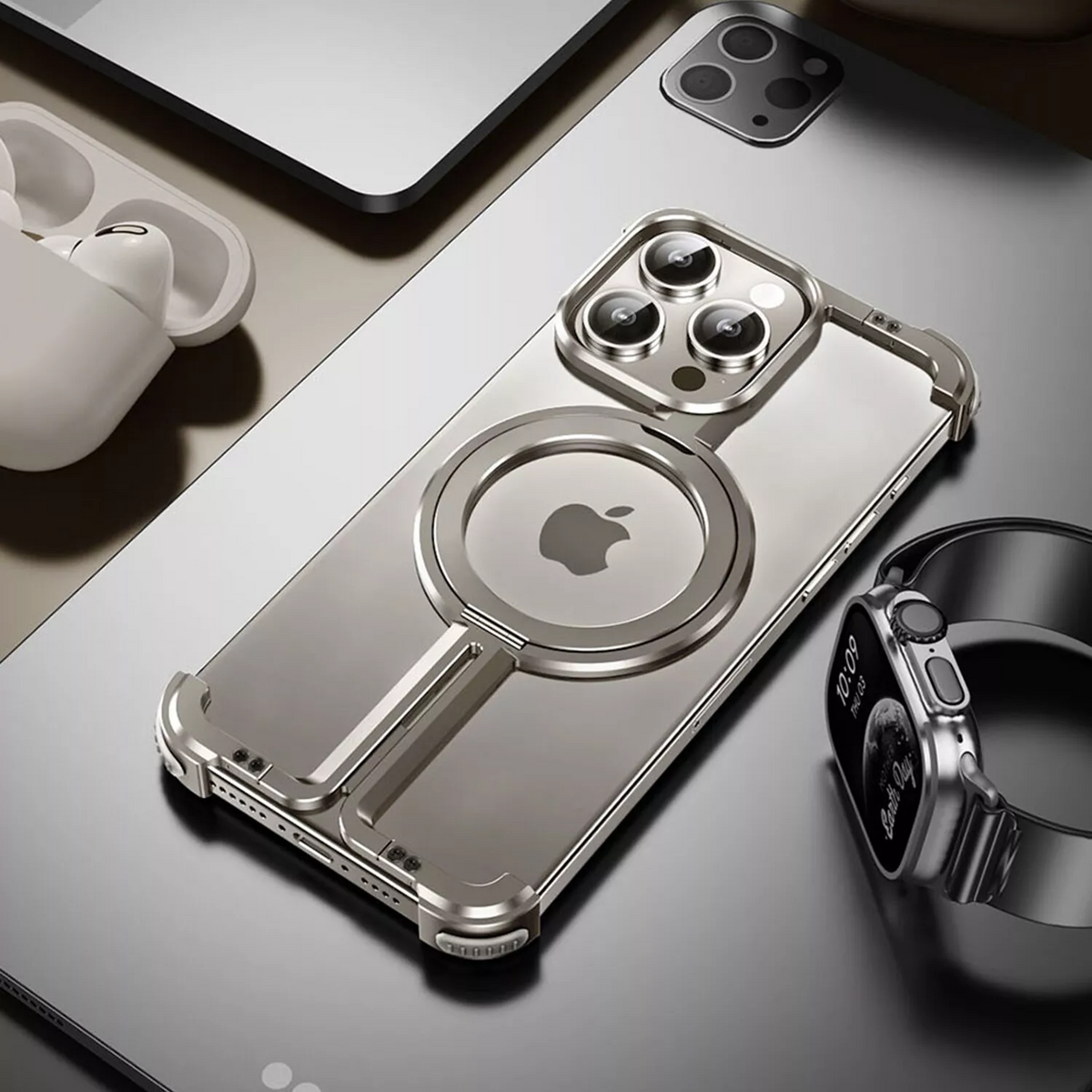 Aurex MagSafe iPhone Case - Borderless, Ultra Slim Titanium