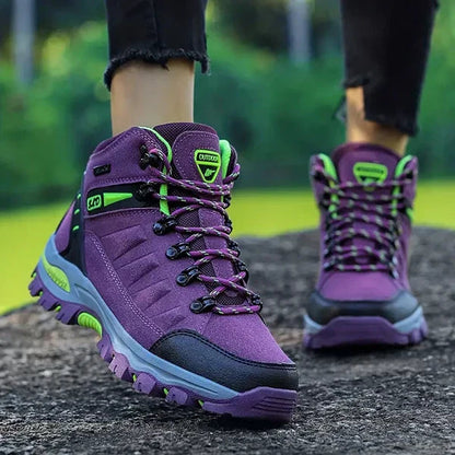 Women's Wide Winter Boots with Arch Support for Hiking