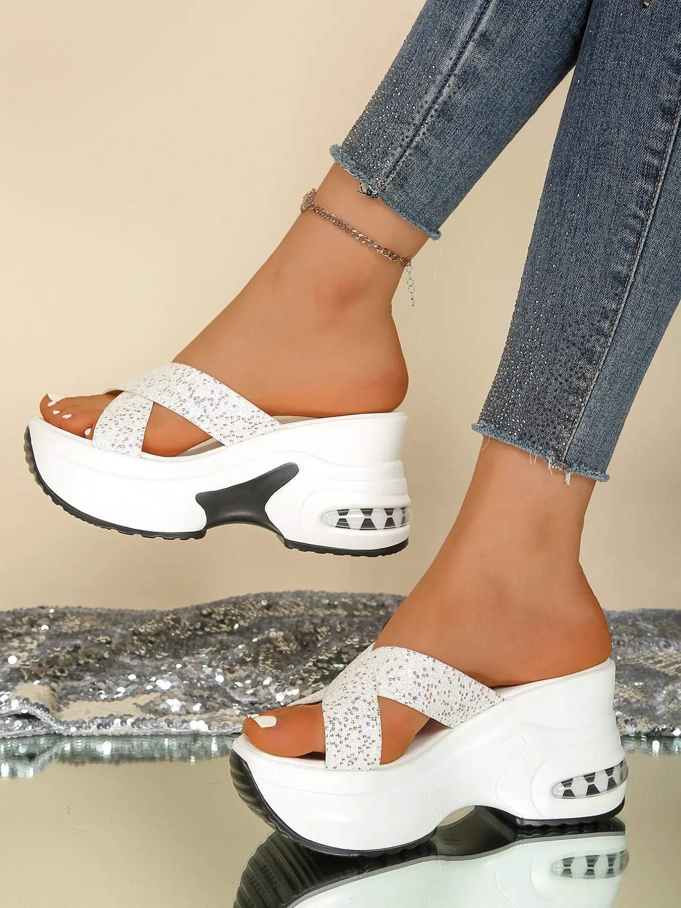 Women's Wedge Sandals – Platform, Chunky Sole