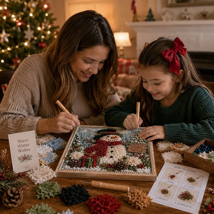 Premium 3D Christmas Fabric Poke Art Kit