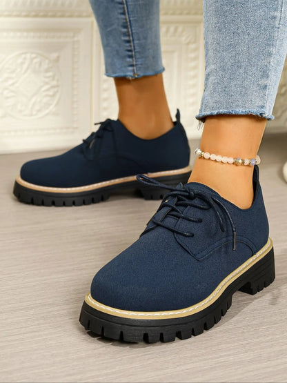 Women's Loafers – Chunky Sole, Lace-Up
