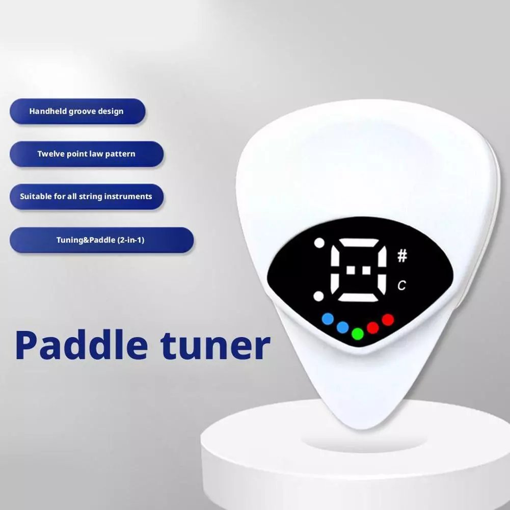 2-in-1 Guitar Pick Tuner – Instant Tuning & Playing in One Smart Tool