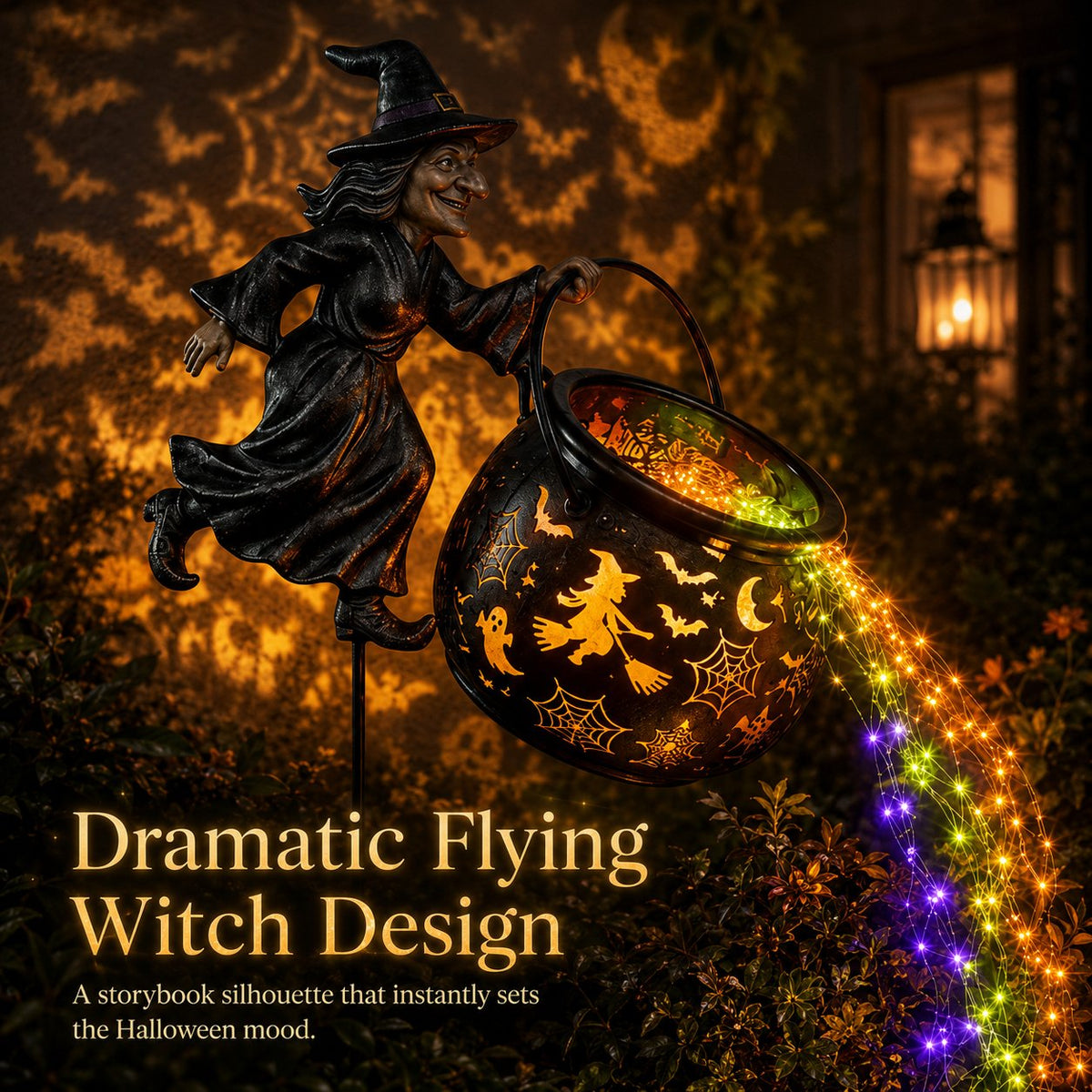 Last Day 49% OFFHalloween Witch Cauldron Garden Light