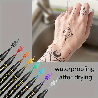 Festivel Hot SALE 60% OFF - 10 Colors Temporary Tattoo Markers Set