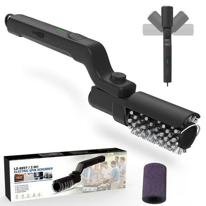 Electric BBQ Grill Brush : Motorized Power Scrubber for Effortless Cleaning