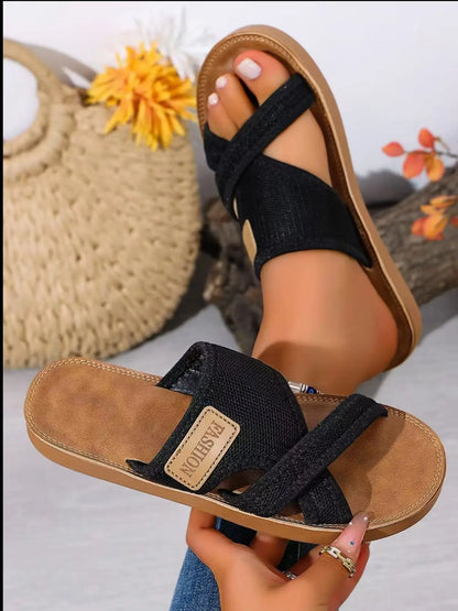 Women's Mesh Slides – Slip-On, Lightweight, Breathable