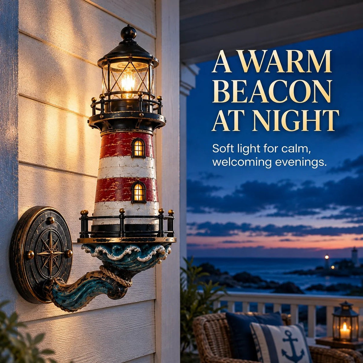 Today Only: Get 50% Off - Vintage Coastal Lighthouse Wall Light