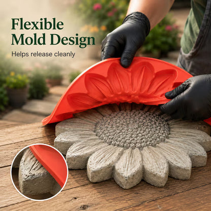 Reusable Sunflower Stepping Stone Mold!!!