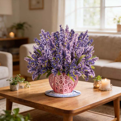 Forever-Blooming 3D Flower Pop-Up Card– Personalized Love Message & Everlasting Bloom